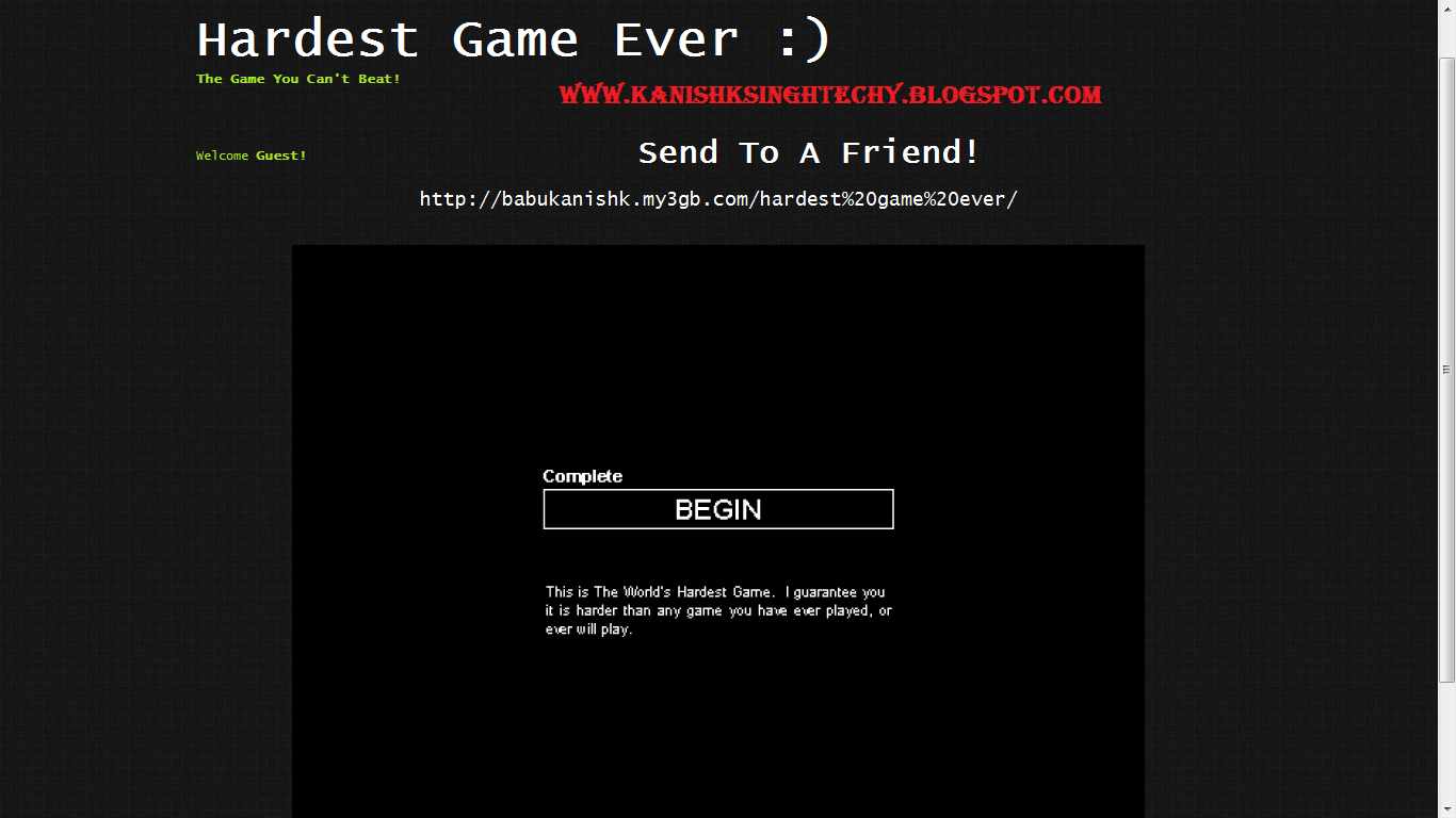 the hardes game ever the hardes game ever